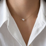 Lumi Pear Diamond Necklace