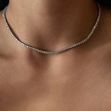 Classic Moissanite Tennis Necklace