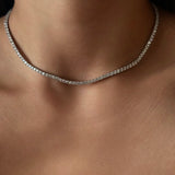 Classic Moissanite Tennis Necklace