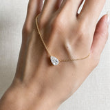 Lumi Pear Diamond Necklace