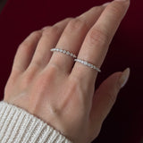 Moissanite Line Ring