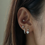 Moissanite Éclat Hoops