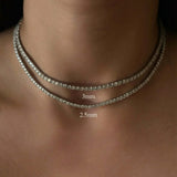 Classic Moissanite Tennis Necklace