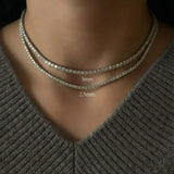 Classic Moissanite Tennis Necklace