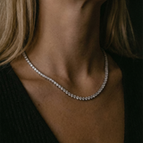 Classic Moissanite Tennis Necklace
