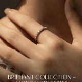 Moissanite Line Ring